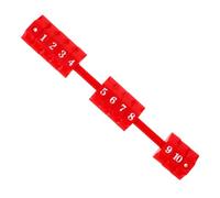 SUPVOX marcatore di calcio contatore di punteggio di calcio gioco palla da calcio indicatore del punteggio del calcio balilla Table Football Seckkeeper plastica rosso