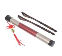 SUPVOX Martelli Liscia Nero Dulcimer Forma di per a Piccione e Ebano in Set con Secchio, Professionale Funzionamento Efficiente e Superficie Accessori Strumento Musicale