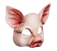 SUPVOX Maschera Maiale Halloween Mezza Faccia in EVA Maschera Animale per Costume Mascherato e Cosplay Accessorio Riutilizzabile per e Carnevale Uomo