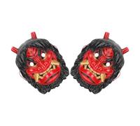 SUPVOX Maschere da Cosplay Giapponesi Tengu 2 Pezzi Rosse per Halloween e Carnevale Maschere da Diavolo Spaventose per Feste in Maschera Accessori Cosplay Demone
