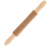 SUPVOX Mattarello per Pasta Spaghetti in Legno Massello Rotolamento Strutturato, Tagliapasta per Tralicci e Rullo per Impastare, Utensile da Cucina per Pasta Fatta a Mano e Pizza