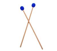 SUPVOX Mazza per Marimba Blu Testa in Filo e Manico in Materiale Sintetico, Coppia per Strumenti a Percussione Bassi e Xilofono, Resistente e Professionale