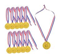 SUPVOX Medaglie d'oro Calcio 50 Pezzi Premio con Nastro Premi per Partite di Basket Medaglie per Vincitori Bambini Fête Sportive e Competizioni Giovanili
