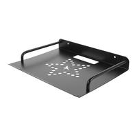 SUPVOX Mensola da Parete in Alluminio per Proiettore e Router, Supporto Galleggiante Foro Portacavi e Bordi Arrotondati, Ripiano Piccolo per Montaggio senza Fori su Muro Liscio,