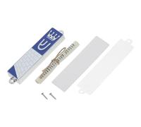 SUPVOX Mezuzah Pergamena e Simboli Religiosi, Custodia in Lega di Zinco Resistente per Porta, Decorazione Ebraica Ornamentale per Casa, Ufficio e Ambienti Sacri, 94x20mm