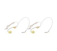 SUPVOX Microfono Cablato con Cancellazione del Rumore Over-ear, Cuffie con Microfono Indossabile per Insegnamento, Canto e Presentazioni, Set 2 Pezzi Colore Pelle, Attrezzatura