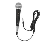 SUPVOX Microfono Dinamico Cablato con Funzione Plug-and-play per Karaoke Corpo in Plastico e Metallo, per Performance Vocali e Discorsi Pubblici