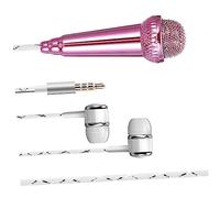 SUPVOX Microfono Portatile Piccolo Per Smartphone Tablet Laptop Microfono Di Registrazione Vocale Per Canto Compatibile Vari Dispositivi