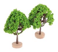 SUPVOX Mini Alberi Paesaggistici in Miniatura 2 Pezzi per Modellini Ferroviari, Decorazione Tavolo di Sabbia e Micro Paesaggi, Dimensioni Compatte e Produzione Precisa