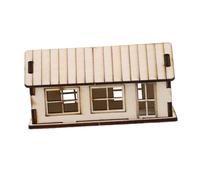 SUPVOX Mini Casa Legno da Assemblare Puzzle Educativo per Design Realistico e Artigianato di Precisione Gioco Creativo e Decorazione per Feste