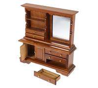 SUPVOX Mini Casa Miniatura Comò Legno Vintage per Mobiletto Sottile e Dettagliato per Decorazioni Cameretta Miniatura Realistico e Leggero