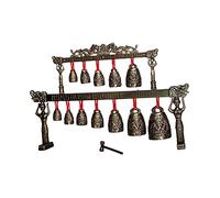 SUPVOX Mini Double Layered Archaize Chime Traditional Chinese Percussion Instrument for Office Decoration and Souvenir for Festivals and Travel
