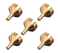 SUPVOX Mini imbuto in acciaio inox per flaconcini di riempimento di profumo, spezie, profumo, olio essenziale, 5 pezzi (argento)