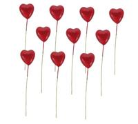 SUPVOX Mini Love Balloon Toys House Miniature Balloons Dollhouse Happy Birthday Balloon Decoration Cuore Miniatures Christmas Party Doll House Kid Red Foam Plastic