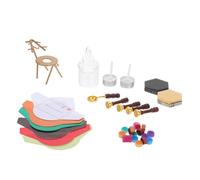 SUPVOX Mini Miniature Wax Seal Stamp Kit per Dollhouse Sigilli Natalizi Realistici per Buste e Lettere Accessori Te per Decorazioni Festive Dimensioni Compatte da Collezione