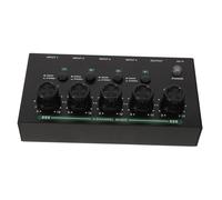 SUPVOX Mixer Di Linea Stereo Vie Mini Portatile Microfono Chitarra Basso Tastiera Dispositivo Per Club Bar Palco Studio