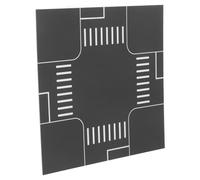 SUPVOX Modello Strada Fai da Te in Plastica, Strada Giocattolo per Scena Paesaggistica, Assemblaggio Facile, Dettagli Realistici, Apprendimento Traffico e Gioco Educativo,