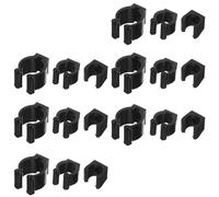 SUPVOX Morsetti Porta Stecche da Biliardo e Portacanne da Parete in Plastica Dura 18 Pezzi, Supporto Multiuso per Sala Giochi e Ufficio Fissaggio Sicuro e Installazione Rapida