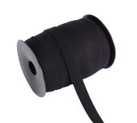SUPVOX Nastro Elastico Nero 1,5 Cm X 100 M in Chinlon Doppio Elasticizzato Traspirante per Abbigliamento Sportivo e Parrucche Uso Domestico e Confezionamento