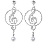 SUPVOX Nota Musicale Orecchini Oscillano Orecchini Cristallo Fan Musicale Orecchini Musica Orecchini Musica Orecchini Musicale Orecchini Orecchini