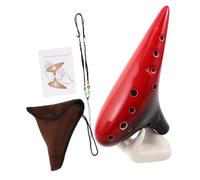 SUPVOX Ocarina Ceramica in Do con Accordatura Precisa Strumento Musicale Professionale per Principianti Suono e Display Stand Inclusi