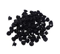 SUPVOX Occhielli per Aghi per Tatuaggio Forniture di Silicone 100 Pezzi (Nero)