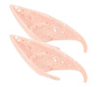 SUPVOX Orecchie da Elfo per Cosplay 1 Paio Rosa a Rete, Accessori Comodi e Adatti per Feste di Halloween e Cosplay Fatato
