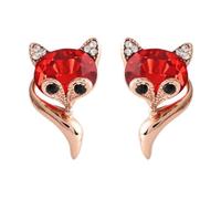 SUPVOX Orecchini a Forma di Animale in Cristalli e Argento per Donna, Design Chic, Ipoallergenici, per Compleanno e Anniversario