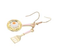SUPVOX Orecchini Kawaii Asimmetrici Ciondoli a Forma di Padella e Spatola Gioielli Divertenti a Forma di Albume per Ragazze e Donne Appassionate di Cucina e Food Lover