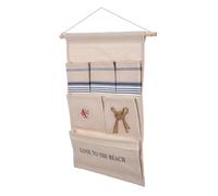 SUPVOX Organizer Portaoggetti Sospeso Cotone e Lino, Borsa da Appendere alla Parete Sopra Porta per Camera da Letto, Bagno e Armadio, Cestino Organizer Versatile senza Foratura