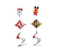 SUPVOX Ornamenti Decorativi Natalizi 2 Pezzi Leggero Ciondoli Mulini a Vento a Forma di Diamante Decorazioni Sospese per Albero di Natale e Festa in Casa