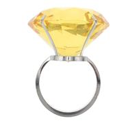 SUPVOX Ornamento per Anello di Fidanzamento - Accessori Decorativi per Matrimonio da 2,36 Pollici - Anello di Cristallo Gigante per proposte romantiche, Souvenir per Feste, Decorazioni per tavoli di