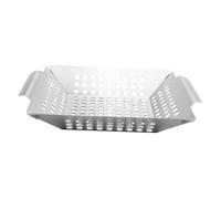 SUPVOX Padella in Resistente e Riutilizzabile per Barbecue Outdoor Camping Teglia Quadrata per Carne Verdure e Adatta per Famiglie e Ristoranti
