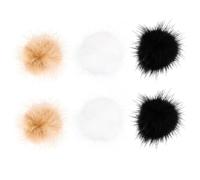 SUPVOX Palline in Peluche Accessori Creativi e Pratici 6 Pezzi Palline Morbide per Decorazione Unghie Nail Art per Manicure DIY per Unghie Eleganti e Originali