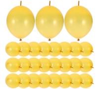 SUPVOX Palloncini Lattice 100 Pezzi Coda Collegabile Dorata per Decorazioni di Battesimo, Feste di Compleanno e Matrimoni