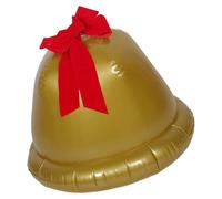 SUPVOX Palloncini Natalizi gonfiabili Campana di Natale Gonfiabile Gigante Jingle Bells gonfiabili Festivi Jingle Bells all'aperto con Fiocchi Natalizio Esplosivo Golden