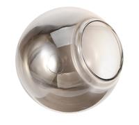 SUPVOX Paralume in Vetro a Globo Grande Diametro 13 Cm Foro 6,5 Cm, Paralume a Sospensione Grigio per Lampade da Soffitto, Copriparalume Leggero e Resistente per Camere da Letto e Hotel