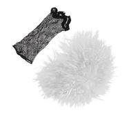 SUPVOX Parrucca Costume Scienziato Eccentrico Bianca Leggera e Traspirante Accessorio Laboratorio per Cosplay Feste Tema Scienza e Spettacoli Teatrali