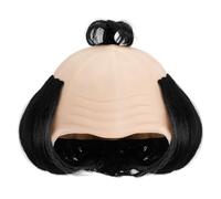 SUPVOX Parrucca da Cavaliere Calvo Samurai Cosplay Accessorio Leggero Anallergico per Feste in Costume e Festival Design Divertente e Comodo da Indossare