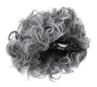 SUPVOX Parrucca da Vecchia Signora Riccia Corta Sintetica per Spettacoli e Feste Maschera, Accessorio Costume Leggero e Decorativo per Carnevale e Cosplay