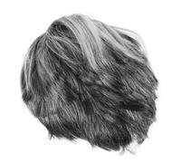 SUPVOX Parrucca Grigia Sintetica da Nonno per Costume Party e Cosplay Leggera e Traspirante Accessorio Realistico per Halloween e Carnevale