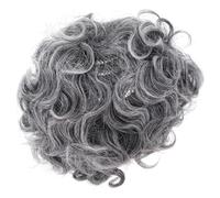 SUPVOX Parrucca Vecchia Signora Realistica Chioma Grigi Corti Ricci in Seta Sintetica per Feste a Tema e Accessorio Costume Uomo Donna