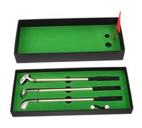 SUPVOX Penne Golf Scrivania con Mini e Bandierina Custodia Portatile Compatta Accessori Ufficio per Professionisti e Regali Business Eleganti