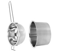 SUPVOX Pentola per Sciogliere Cioccolato e Cera in Acciaio Inox 600ml Manico Ergonomico, Doppio Bagnomaria per Burro, Formaggi e Caramelle, Adatta per Cucina e Pasticceria