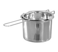 SUPVOX Pentola per Sciogliere Formaggio e Cioccolato in Acciaio Inox 304, Crogiolo da Cucina Doppio Beccuccio Versatore, Set da 600 Ml per Bagnomaria e Preparazioni Dolci e Salate