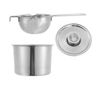 SUPVOX Pentola Scaldaburro in Acciaio Inossidabile 201 Coperchio, Crogiolo per Sciogliere Burro e Cioccolato, Pentola Doppia Caldaia da 16 Cm per Cucina e Preparazioni di Salse