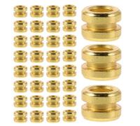 SUPVOX Perline per Ponticelli Chitarra Folk e Classica 50 Pezzi in Metallo Dorato, Accessori per Corde Acustiche, Parti di Ricambio per Chitarra Acustica, Componenti per Manutenzione