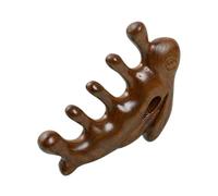 SUPVOX Pettine Massaggiante in Legno Sandalo Strumento Per Raschiare Capelluto Pettine Massaggiante Cinque Denti Design Coniglio Impugnatura Comoda Per Casalingo e Portatile
