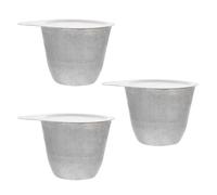 SUPVOX Pezzi Crogiolo 50ml di Coperchio Nichel 3 per Argento e Oro | Isolamento Termico, Alta Precisione, Resistenza Agli Alcali, Alta Temperatura, Uso Farmaceutico e Chimico
