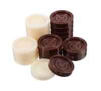 SUPVOX Pezzi Della Dama in Plastica Abs 24 Pezzi , Accessori Per Gioco Da Tavolo Backgammon e Scacchi, Leggeri e Portatili Per Giocatori Di Tutte Le Età in Viaggio e a Casa